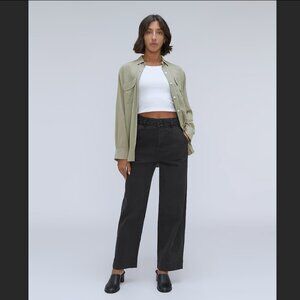 Everlane  Women's The Organic Wide-Leg Pant Black Size 4